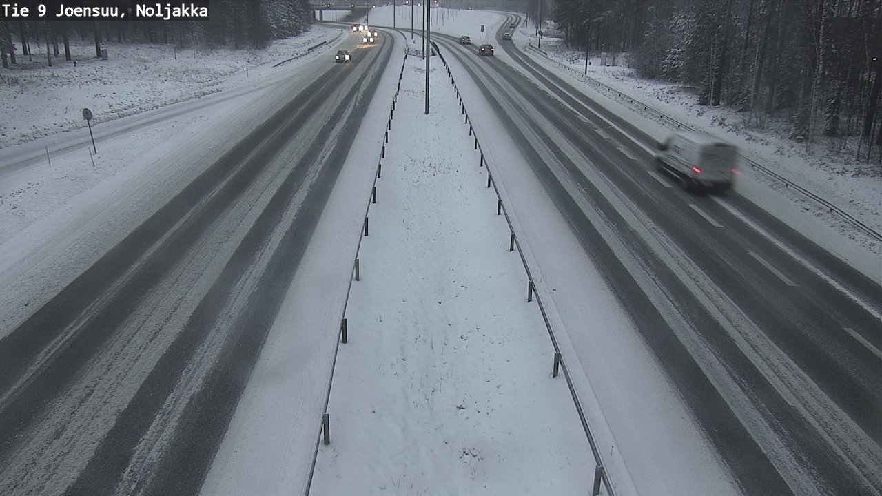 Weather Camera Image Road 9 Joensuu, Noljakka, Joensuu, Pohjois-Karjala