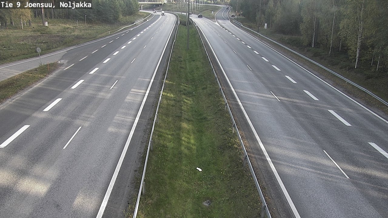 Weather Camera Image Väg 9 Joensuu, Noljakka, Joensuu, Pohjois-Karjala