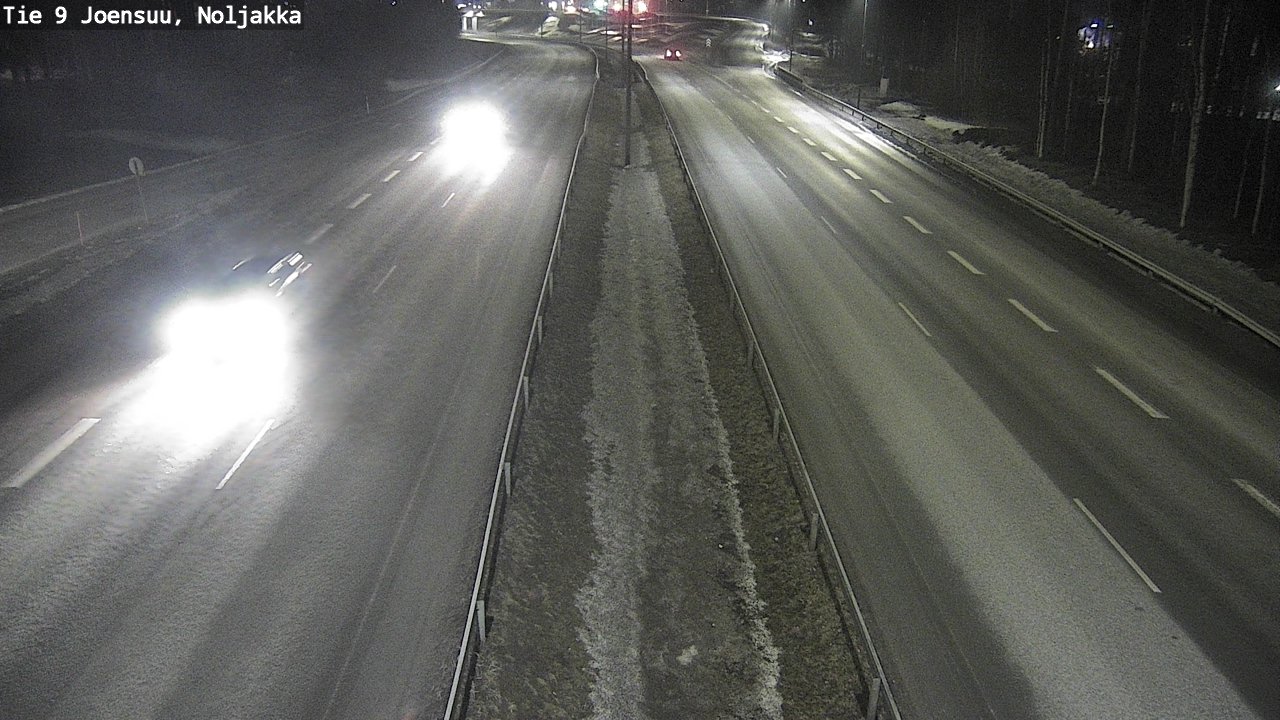 Weather Camera Image Väg 9 Joensuu, Noljakka, Joensuu, Pohjois-Karjala