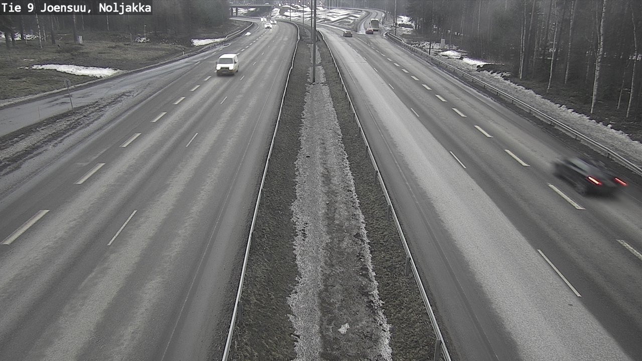 Weather Camera Image Väg 9 Joensuu, Noljakka, Joensuu, Pohjois-Karjala
