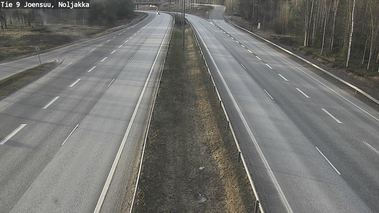 Weather Camera Image Väg 9 Joensuu, Noljakka, Joensuu, Pohjois-Karjala