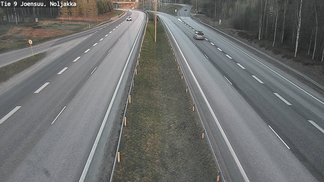 Weather Camera Image Väg 9 Joensuu, Noljakka, Joensuu, Pohjois-Karjala