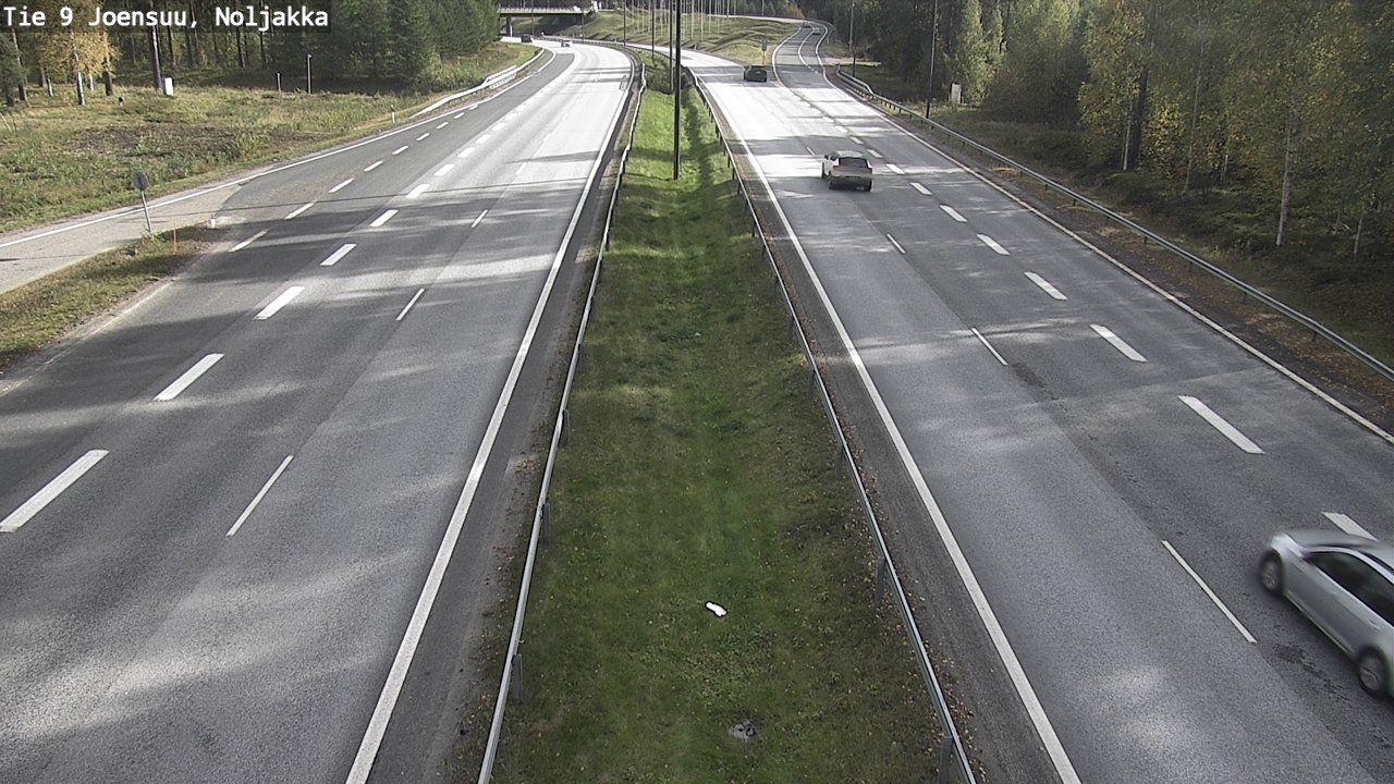 Weather Camera Image Väg 9 Joensuu, Noljakka, Joensuu, Pohjois-Karjala