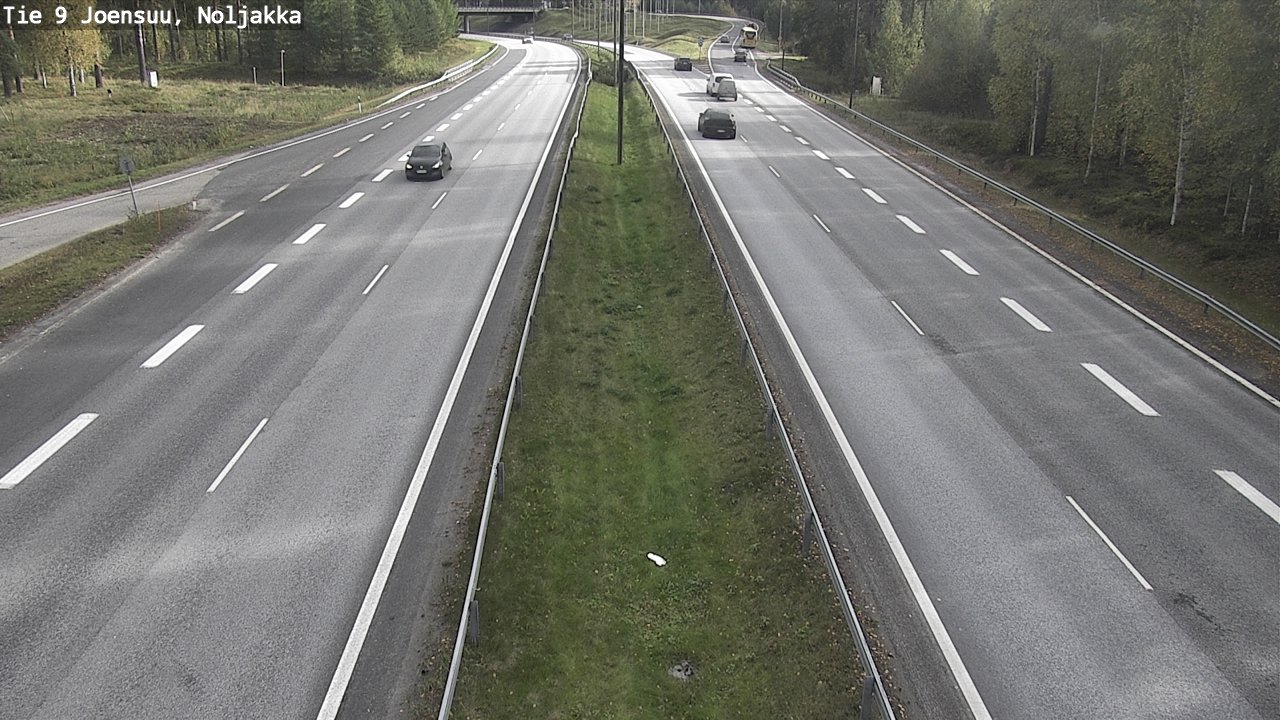 Weather Camera Image Väg 9 Joensuu, Noljakka, Joensuu, Pohjois-Karjala