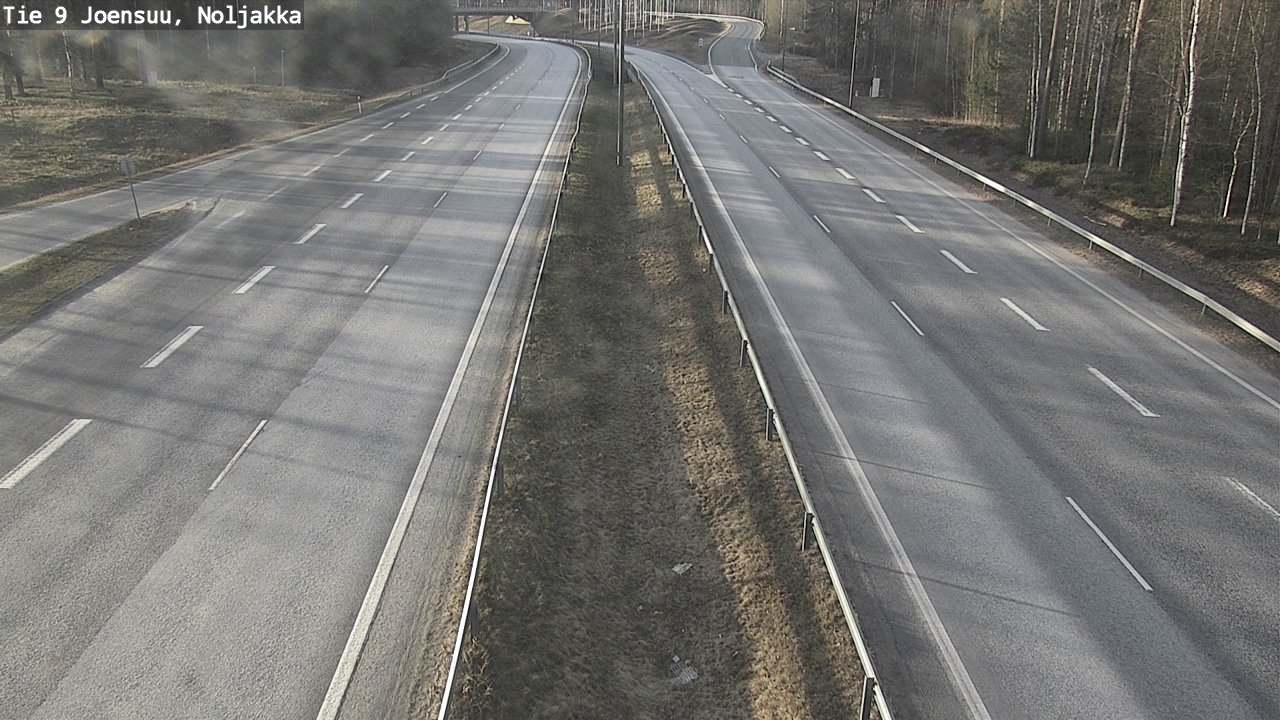 Weather Camera Image Väg 9 Joensuu, Noljakka, Joensuu, Pohjois-Karjala