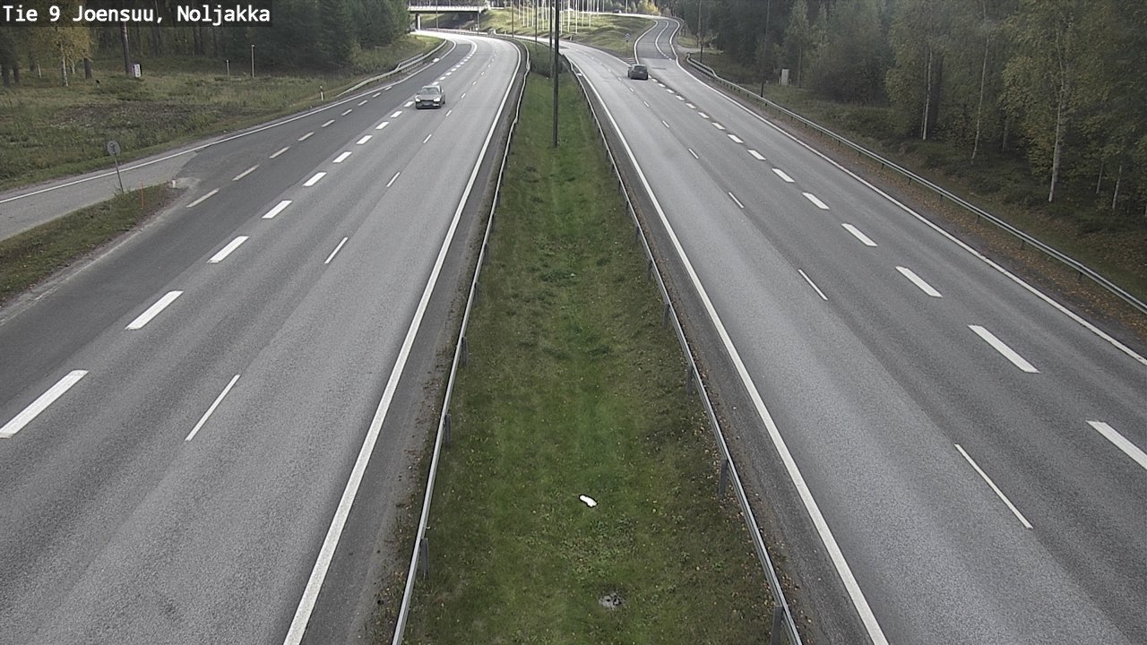 Weather Camera Image Väg 9 Joensuu, Noljakka, Joensuu, Pohjois-Karjala