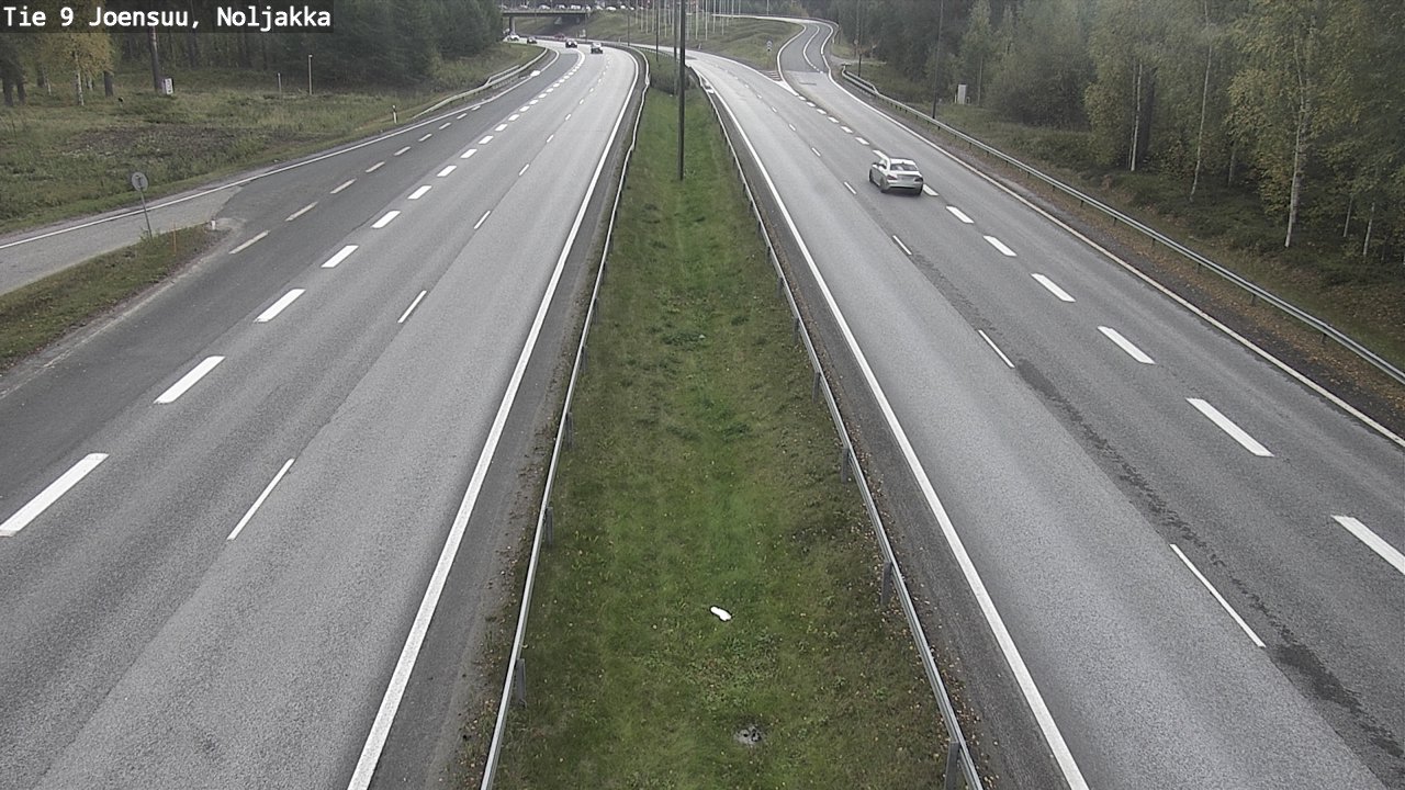Weather Camera Image Väg 9 Joensuu, Noljakka, Joensuu, Pohjois-Karjala