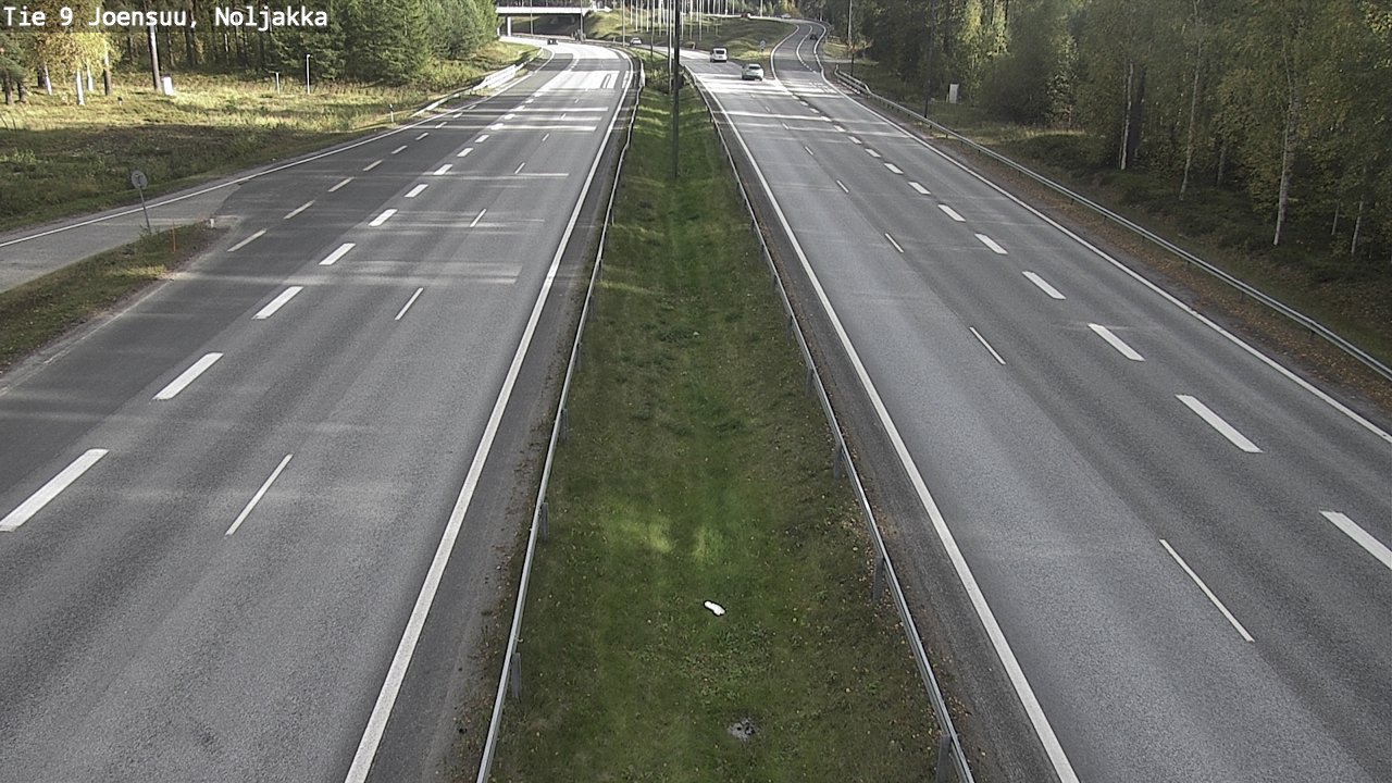 Weather Camera Image Väg 9 Joensuu, Noljakka, Joensuu, Pohjois-Karjala