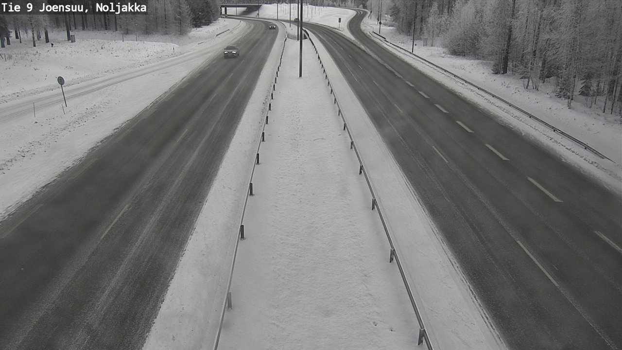 Weather Camera Image Väg 9 Joensuu, Noljakka, Joensuu, Pohjois-Karjala