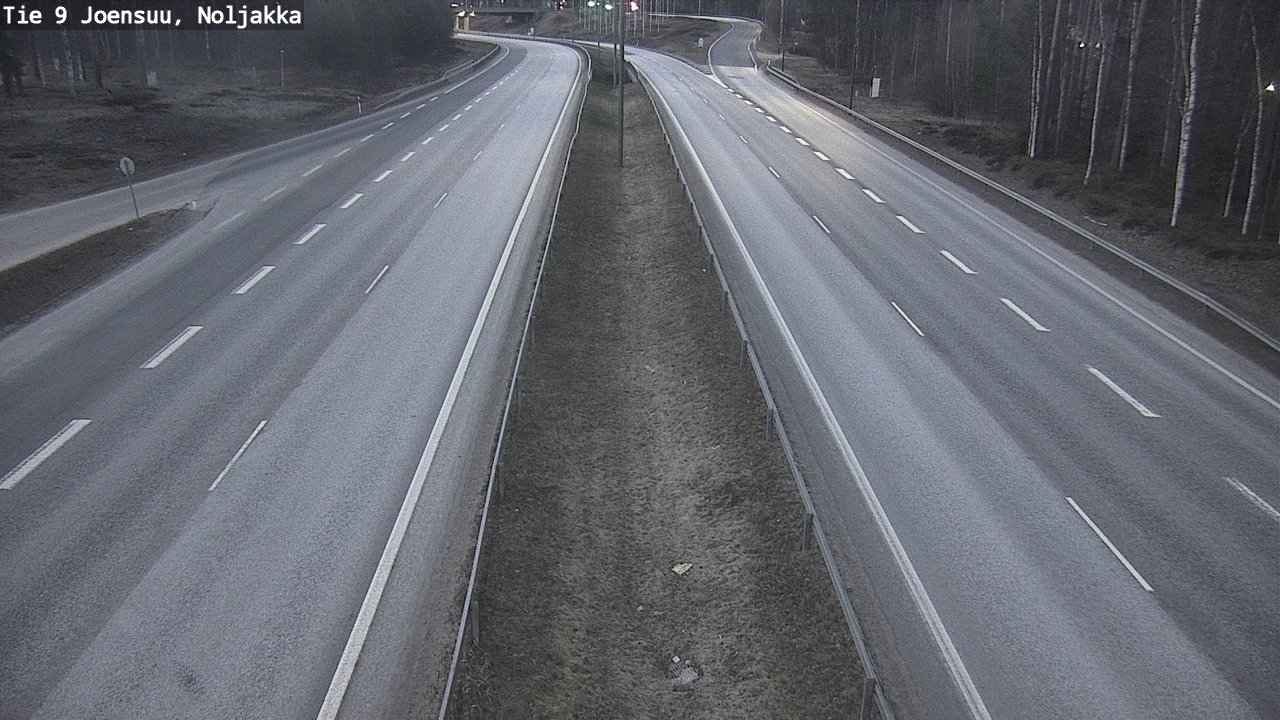 Weather Camera Image Väg 9 Joensuu, Noljakka, Joensuu, Pohjois-Karjala