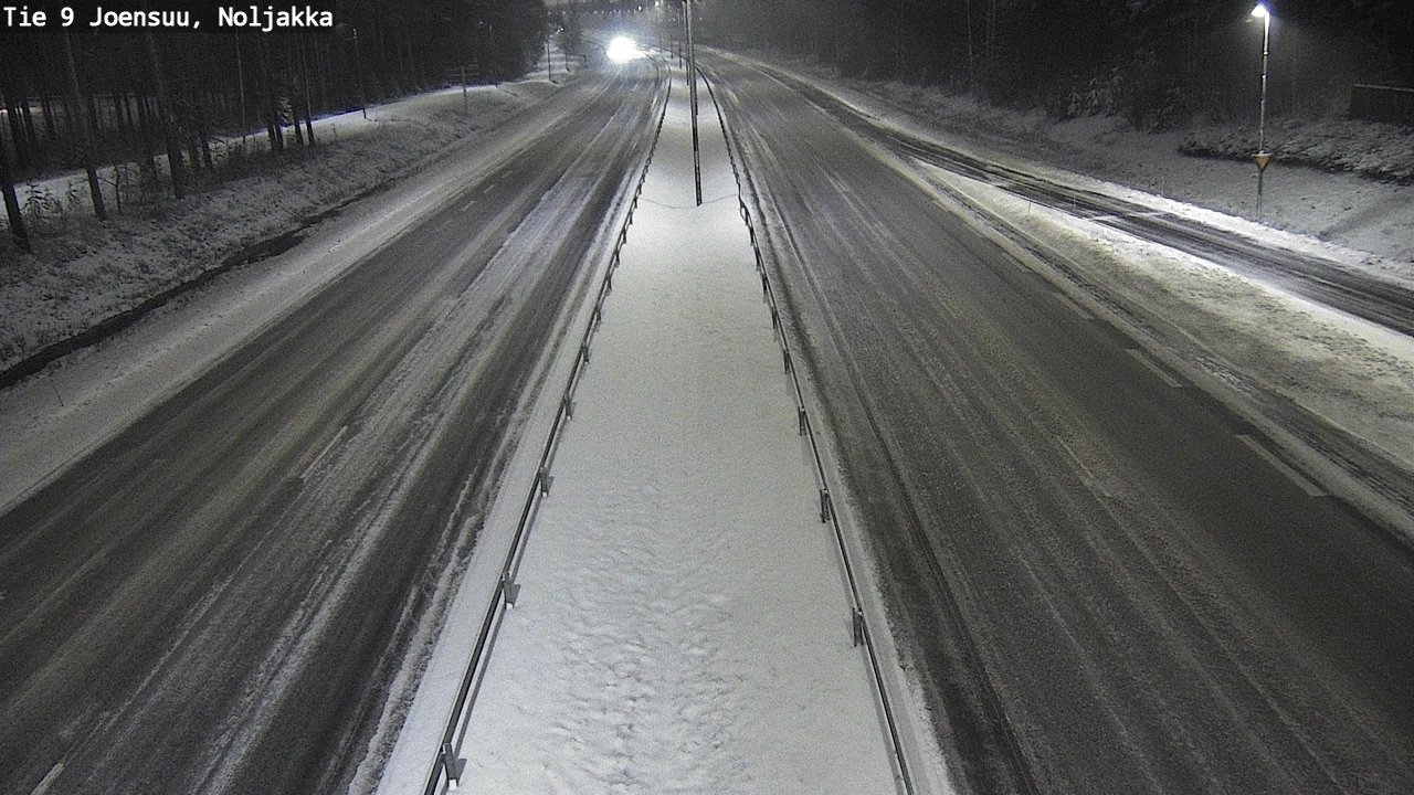 Weather Camera Image Väg 9 Joensuu, Noljakka, Joensuu, Pohjois-Karjala