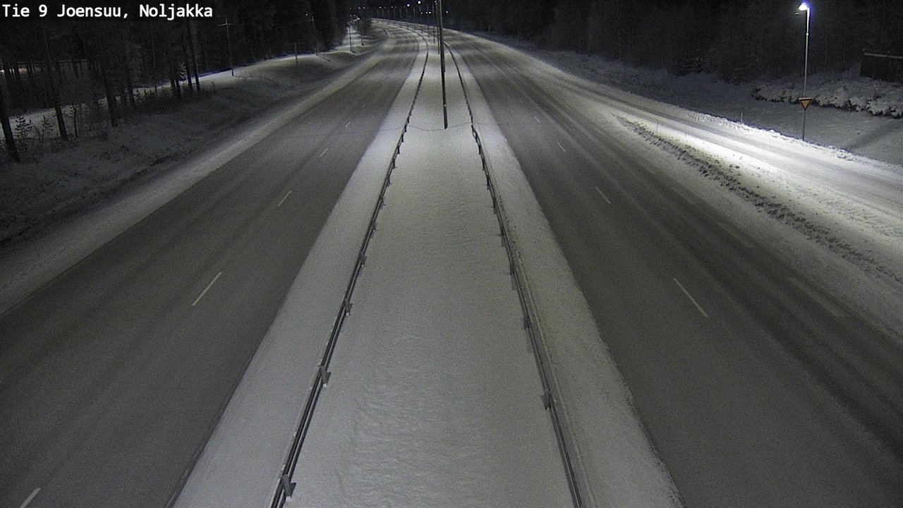 Weather Camera Image Väg 9 Joensuu, Noljakka, Joensuu, Pohjois-Karjala