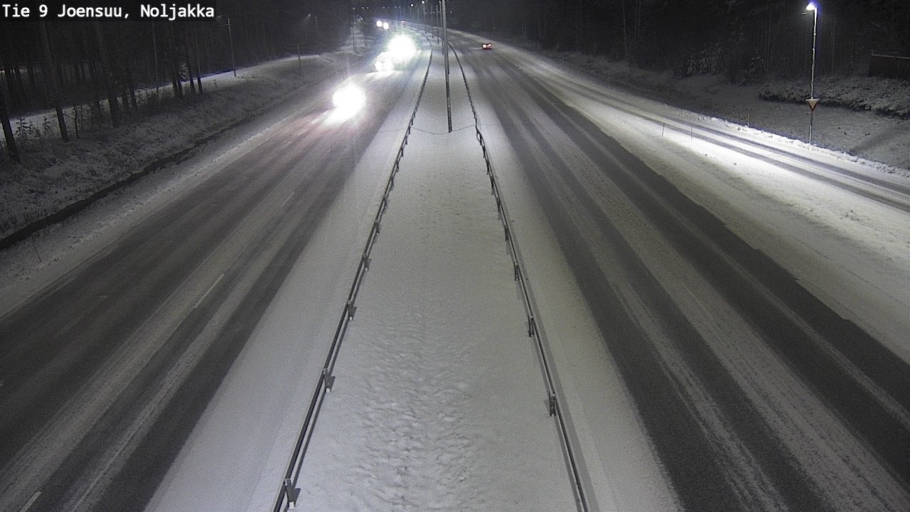 Weather Camera Image Väg 9 Joensuu, Noljakka, Joensuu, Pohjois-Karjala