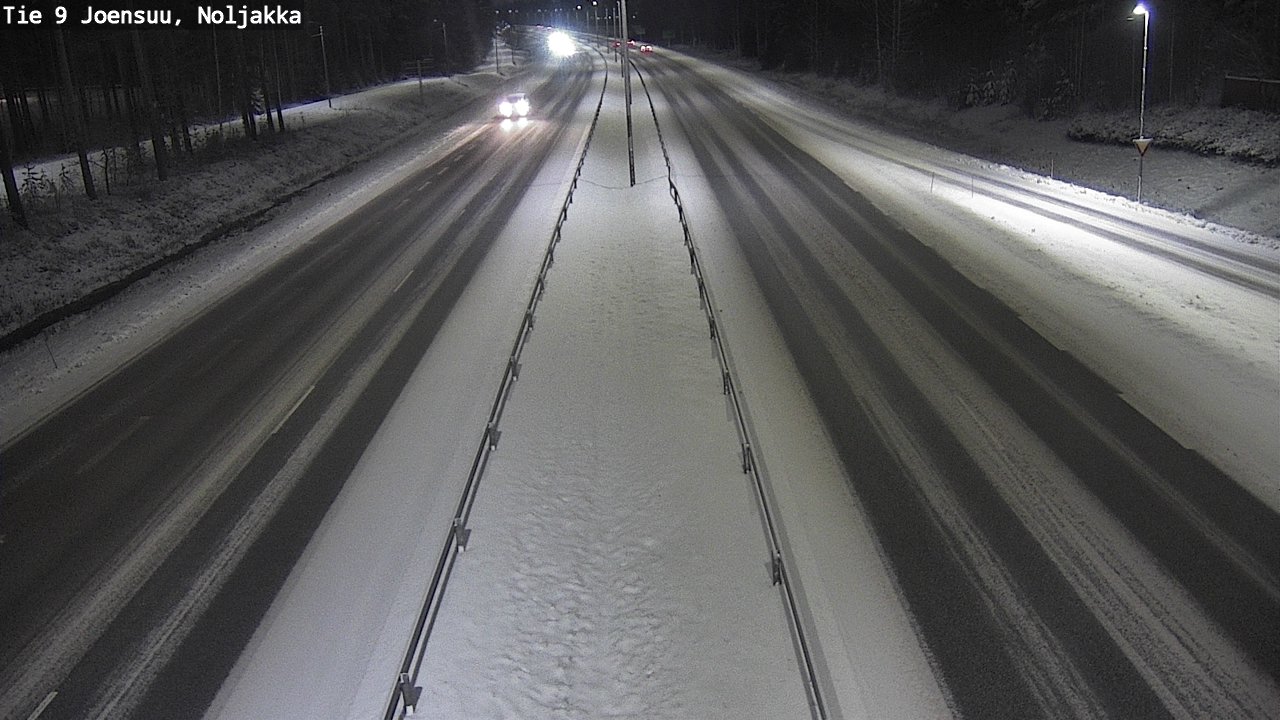 Weather Camera Image Väg 9 Joensuu, Noljakka, Joensuu, Pohjois-Karjala