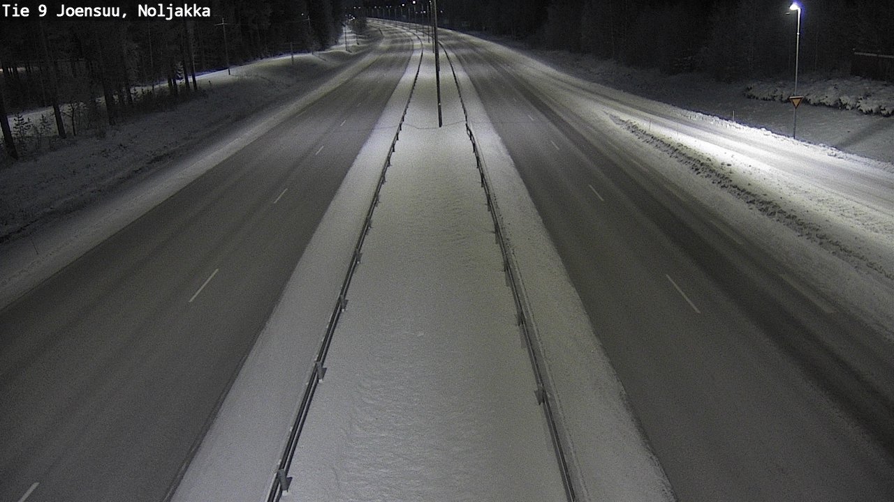 Weather Camera Image Väg 9 Joensuu, Noljakka, Joensuu, Pohjois-Karjala