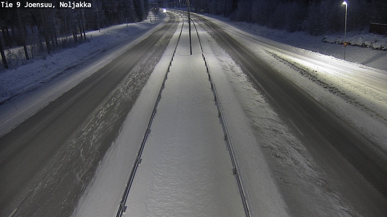 Weather Camera Image Väg 9 Joensuu, Noljakka, Joensuu, Pohjois-Karjala