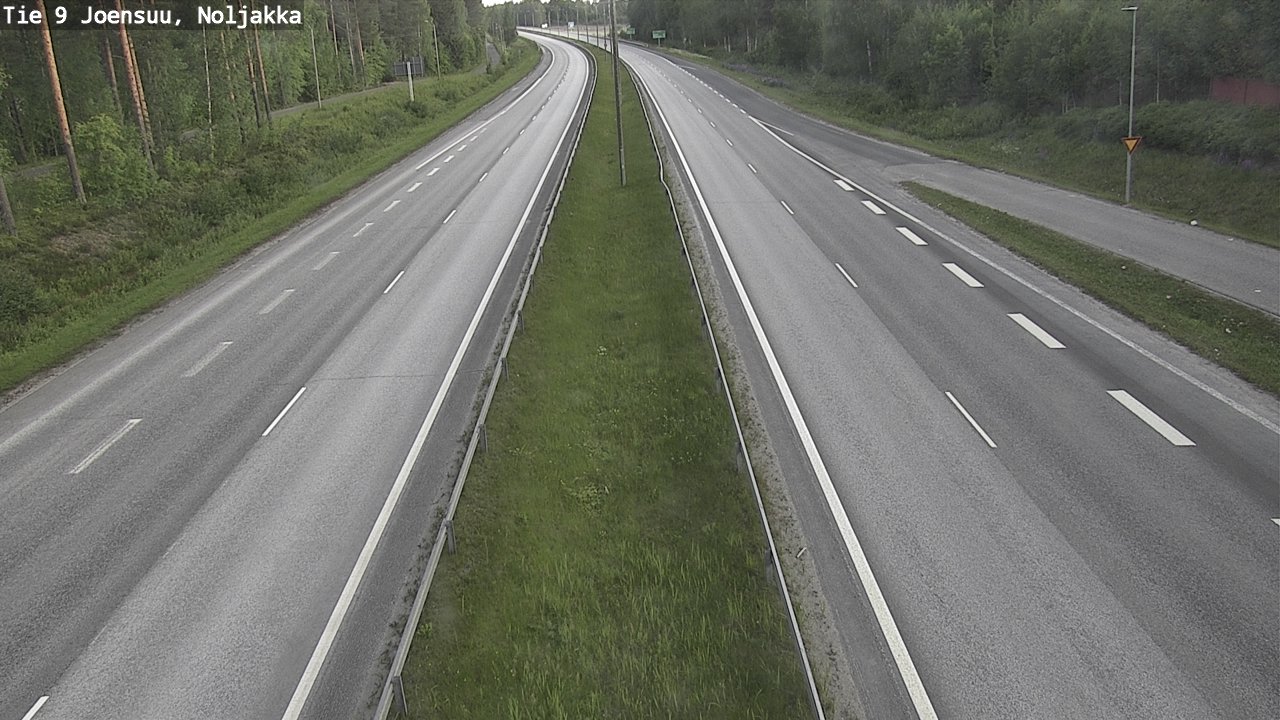 Weather Camera Image Road 9 Joensuu, Noljakka, Joensuu, Pohjois-Karjala