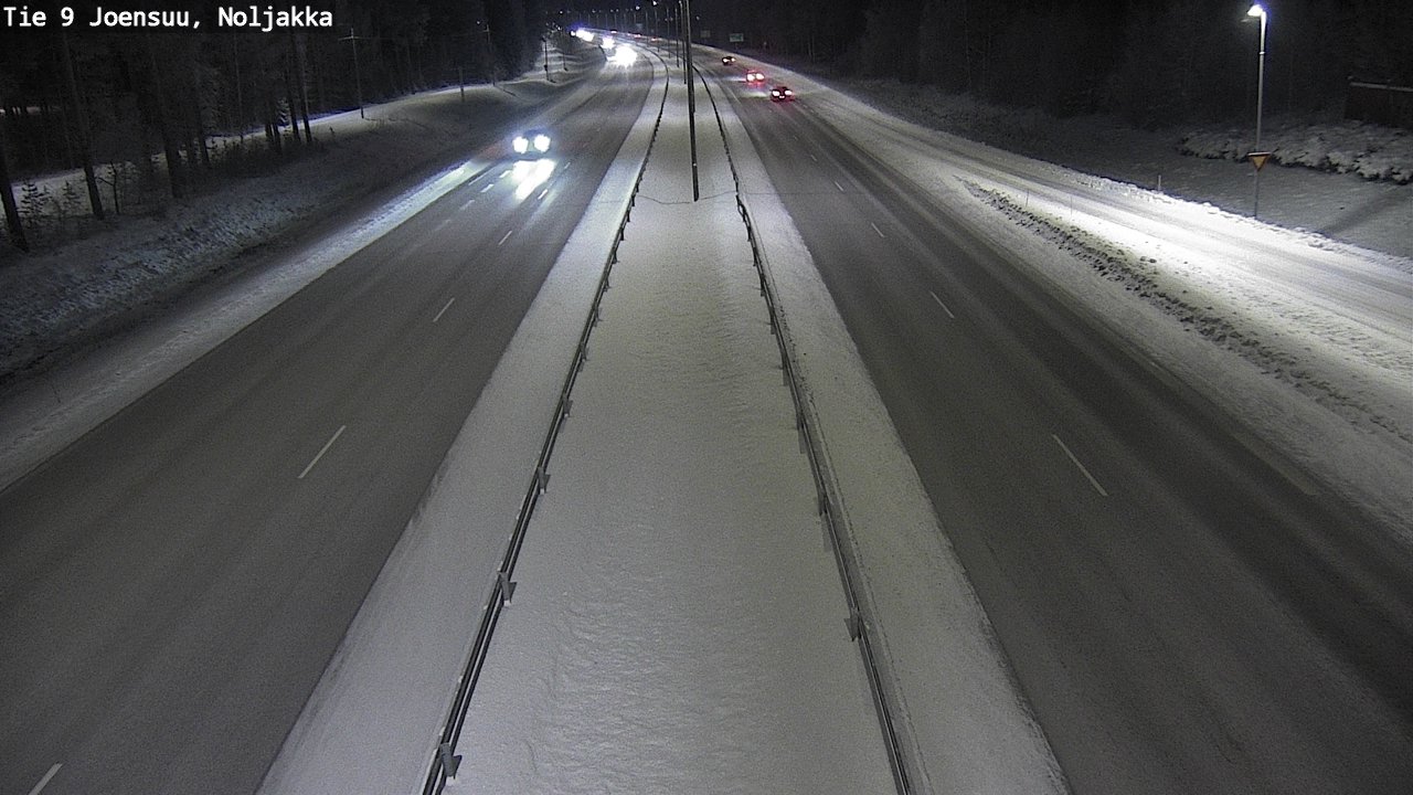 Weather Camera Image Väg 9 Joensuu, Noljakka, Joensuu, Pohjois-Karjala