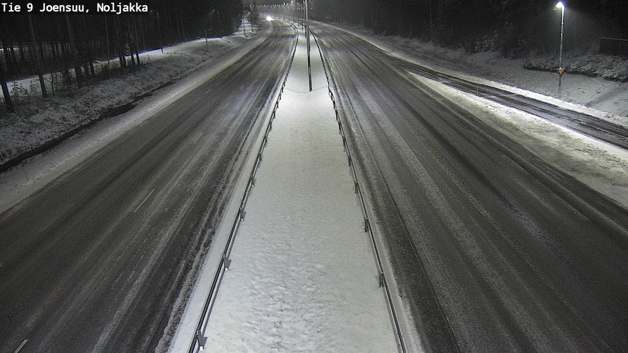 Weather Camera Image Väg 9 Joensuu, Noljakka, Joensuu, Pohjois-Karjala