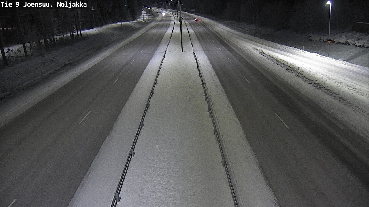 Weather Camera Image Väg 9 Joensuu, Noljakka, Joensuu, Pohjois-Karjala