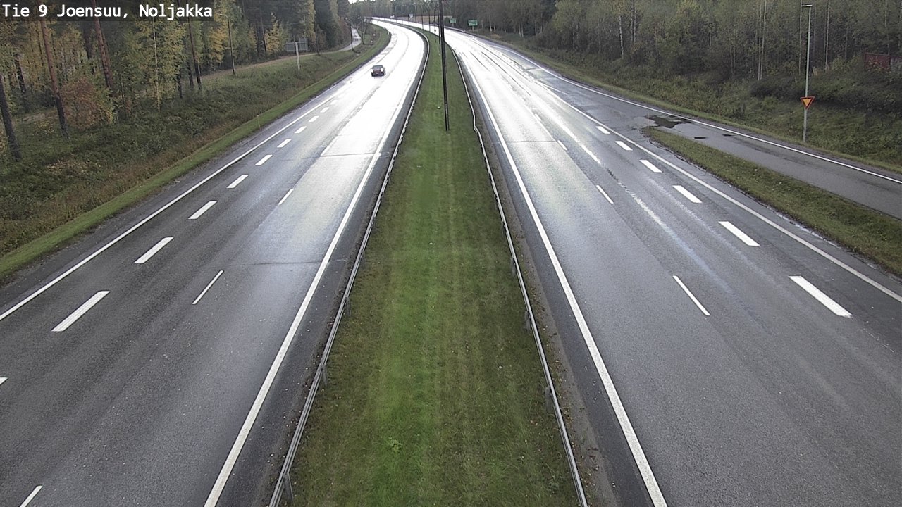 Weather Camera Image Road 9 Joensuu, Noljakka, Joensuu, Pohjois-Karjala