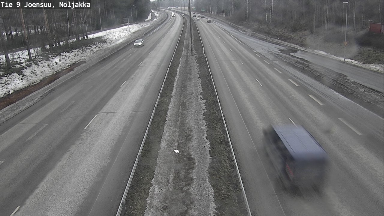 Weather Camera Image Road 9 Joensuu, Noljakka, Joensuu, Pohjois-Karjala