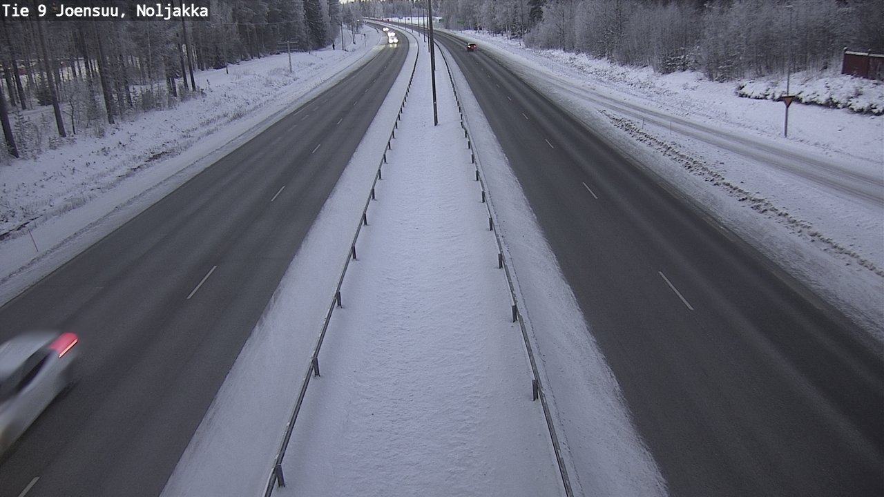 Weather Camera Image Väg 9 Joensuu, Noljakka, Joensuu, Pohjois-Karjala