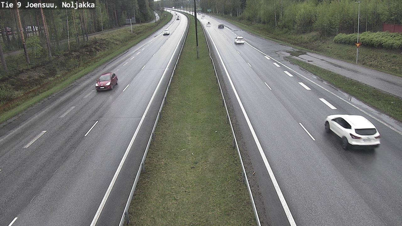 Weather Camera Image Väg 9 Joensuu, Noljakka, Joensuu, Pohjois-Karjala