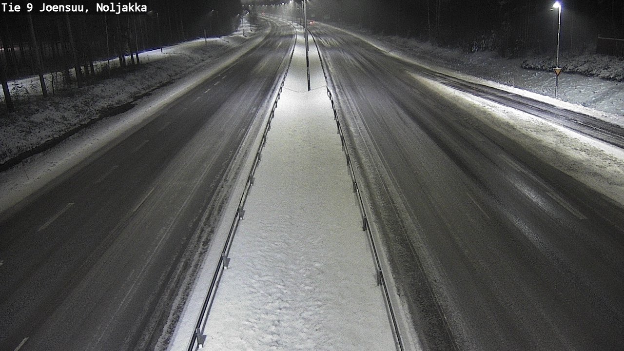 Weather Camera Image Väg 9 Joensuu, Noljakka, Joensuu, Pohjois-Karjala