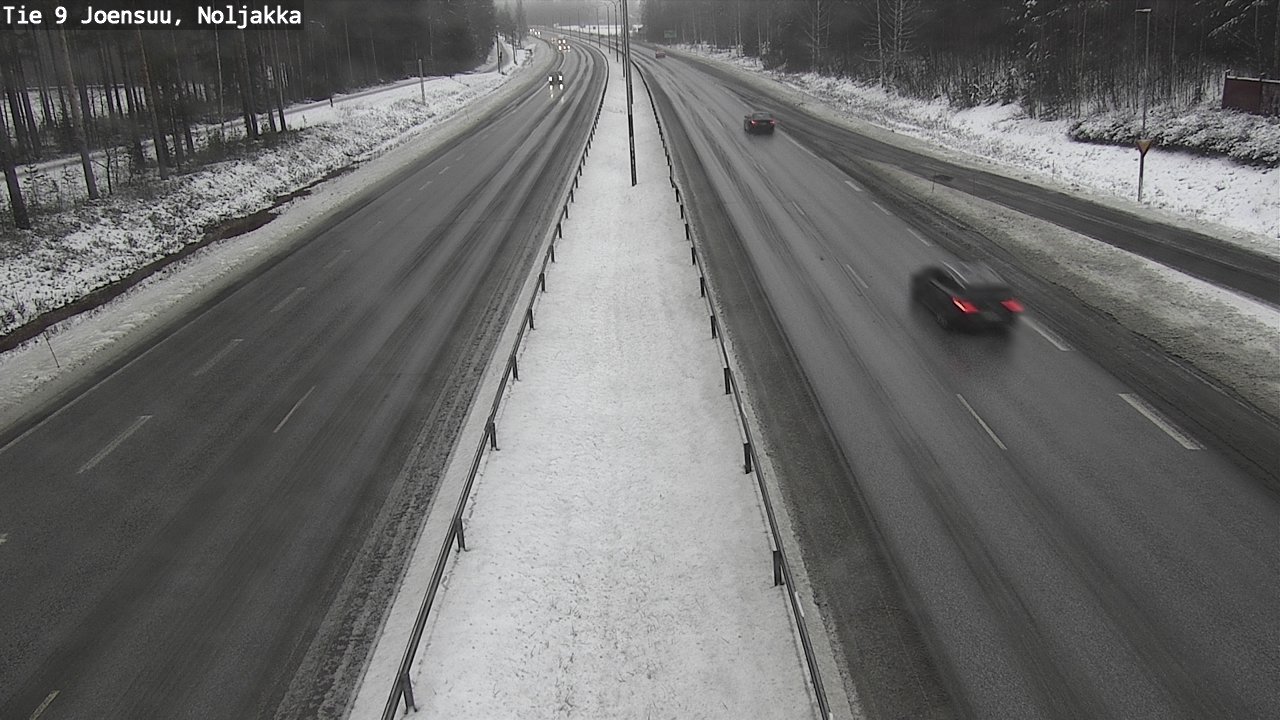 Weather Camera Image Väg 9 Joensuu, Noljakka, Joensuu, Pohjois-Karjala