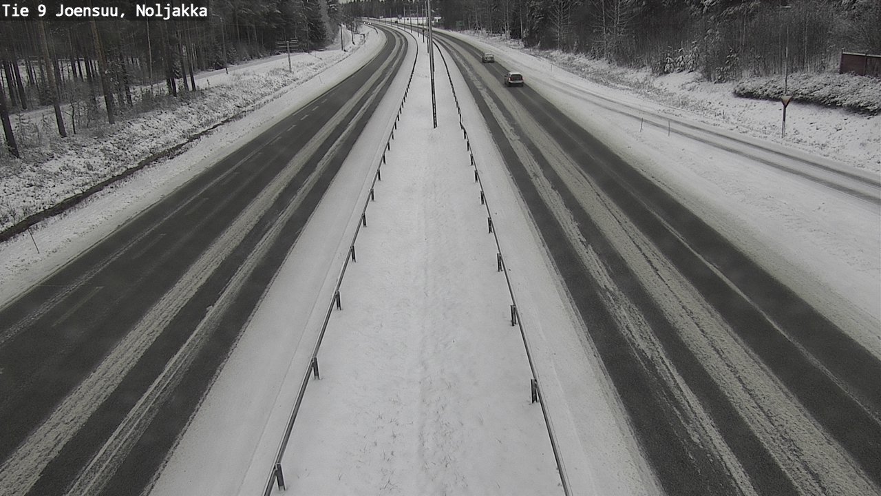 Weather Camera Image Väg 9 Joensuu, Noljakka, Joensuu, Pohjois-Karjala