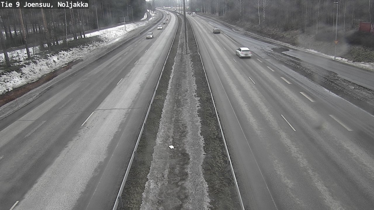 Weather Camera Image Road 9 Joensuu, Noljakka, Joensuu, Pohjois-Karjala