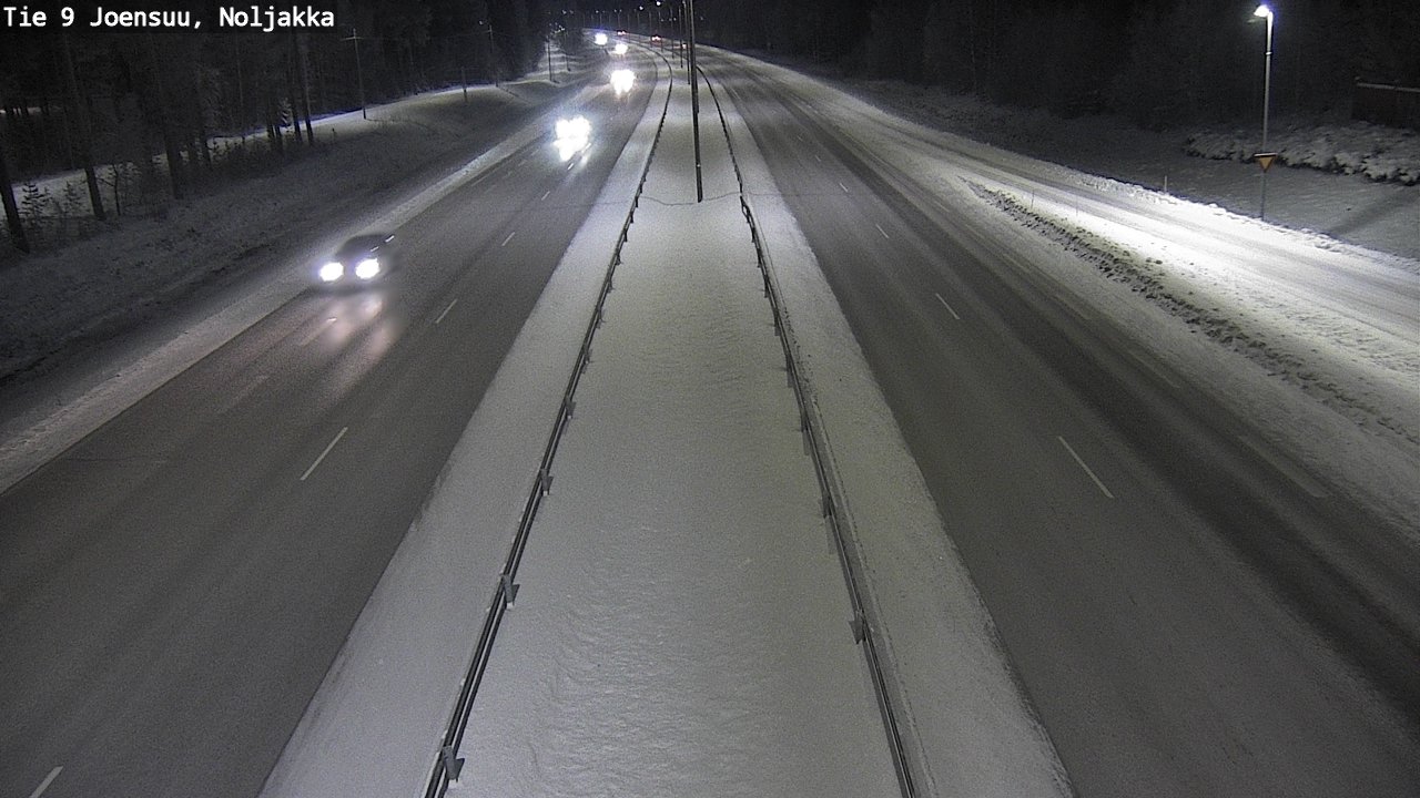 Weather Camera Image Väg 9 Joensuu, Noljakka, Joensuu, Pohjois-Karjala