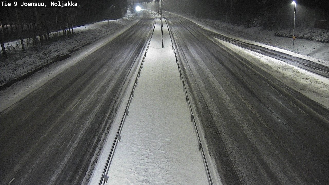 Weather Camera Image Väg 9 Joensuu, Noljakka, Joensuu, Pohjois-Karjala