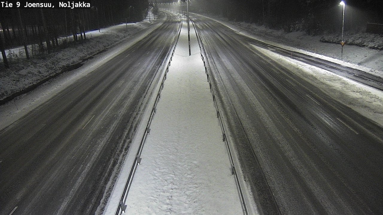 Weather Camera Image Väg 9 Joensuu, Noljakka, Joensuu, Pohjois-Karjala