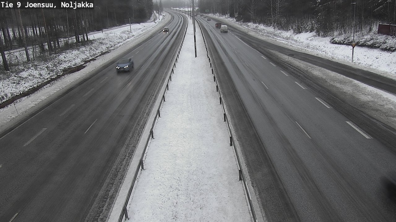 Weather Camera Image Väg 9 Joensuu, Noljakka, Joensuu, Pohjois-Karjala