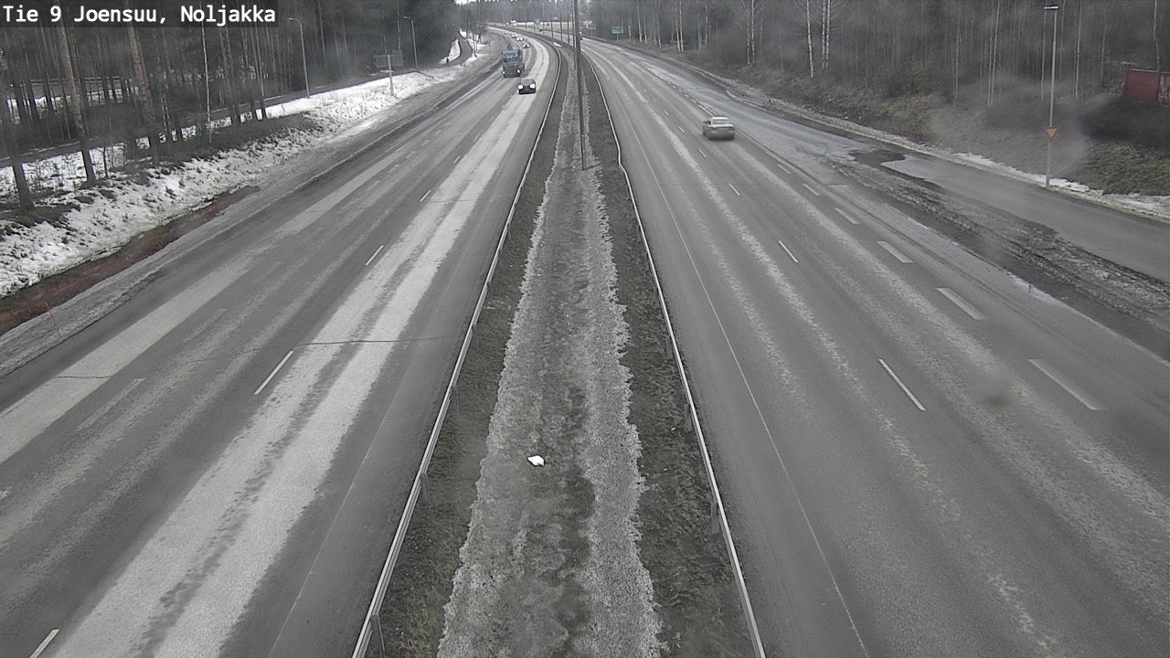 Weather Camera Image Road 9 Joensuu, Noljakka, Joensuu, Pohjois-Karjala