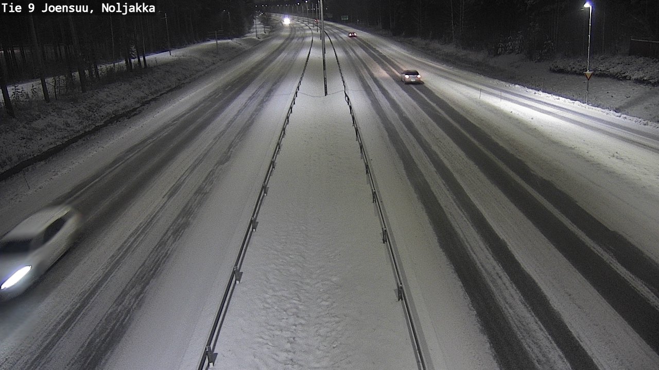Weather Camera Image Väg 9 Joensuu, Noljakka, Joensuu, Pohjois-Karjala