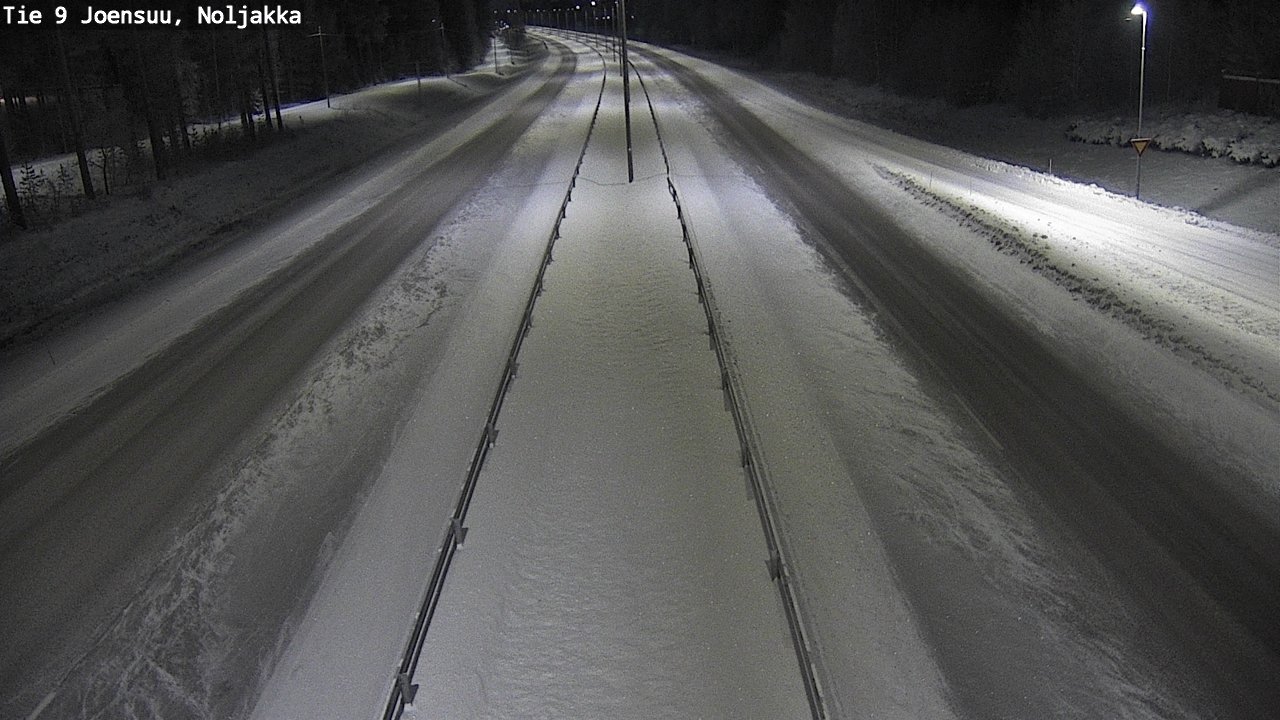 Weather Camera Image Väg 9 Joensuu, Noljakka, Joensuu, Pohjois-Karjala