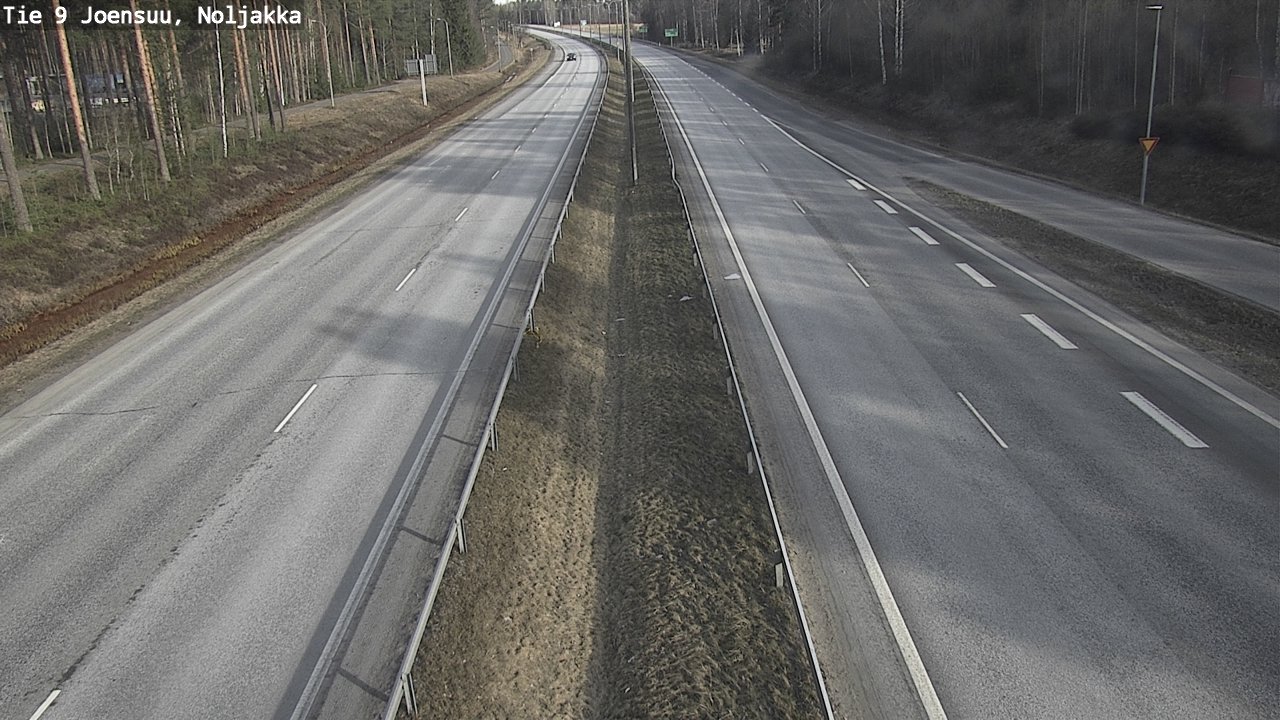 Weather Camera Image Väg 9 Joensuu, Noljakka, Joensuu, Pohjois-Karjala