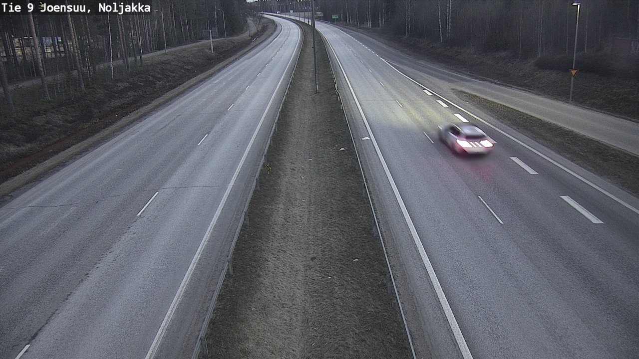 Weather Camera Image Väg 9 Joensuu, Noljakka, Joensuu, Pohjois-Karjala