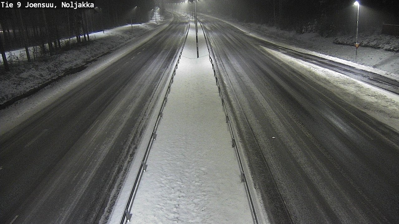 Weather Camera Image Väg 9 Joensuu, Noljakka, Joensuu, Pohjois-Karjala