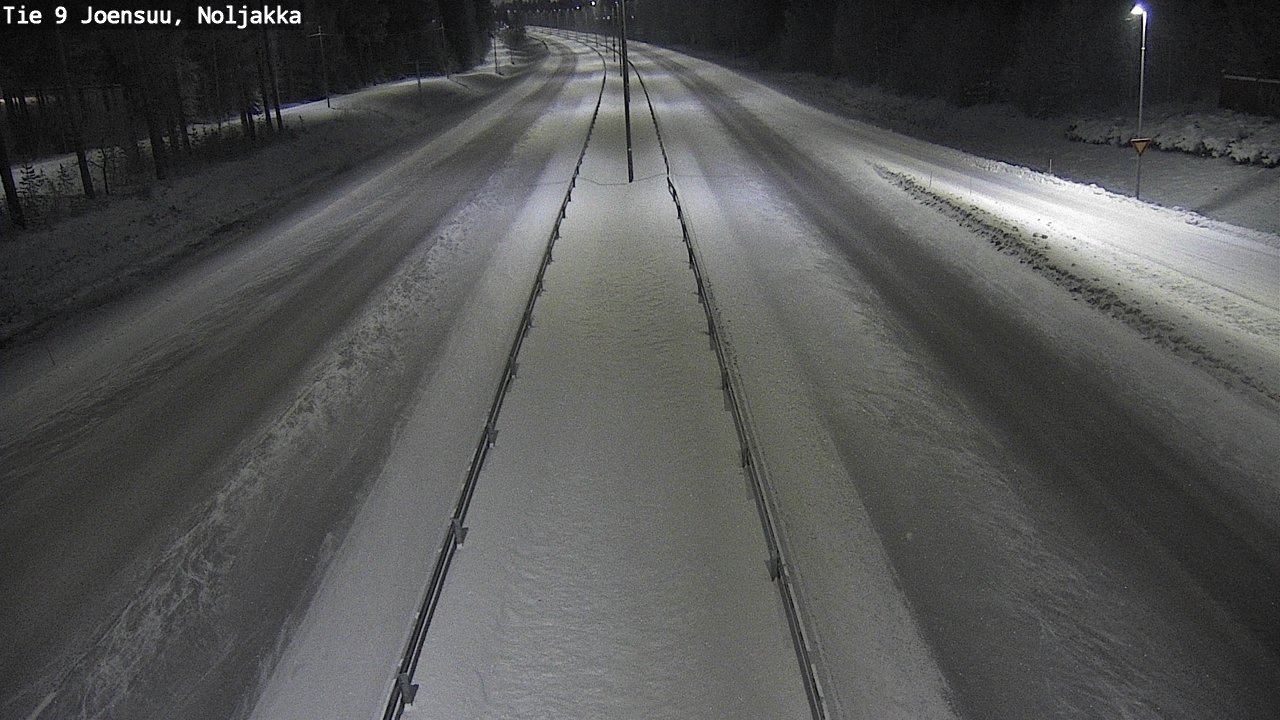 Weather Camera Image Väg 9 Joensuu, Noljakka, Joensuu, Pohjois-Karjala