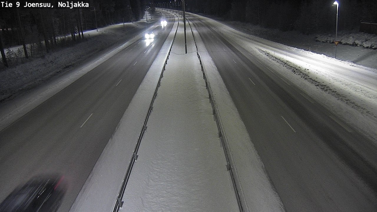 Weather Camera Image Väg 9 Joensuu, Noljakka, Joensuu, Pohjois-Karjala