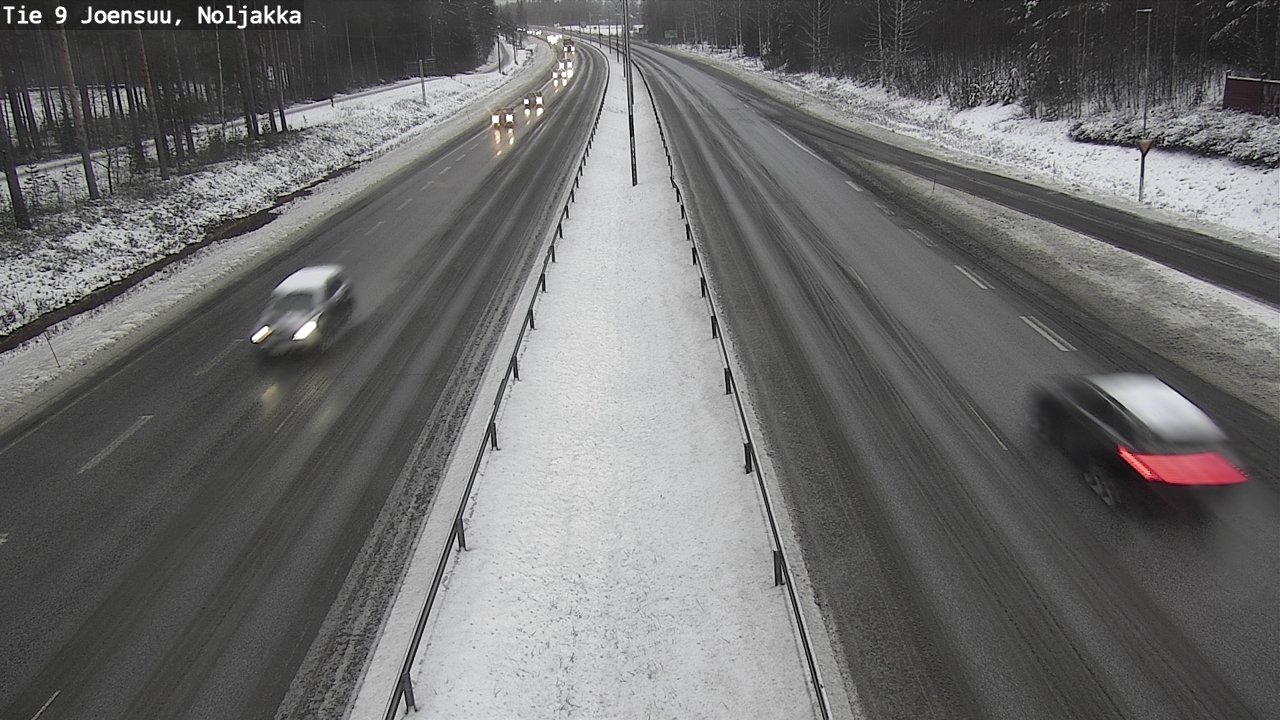 Weather Camera Image Väg 9 Joensuu, Noljakka, Joensuu, Pohjois-Karjala