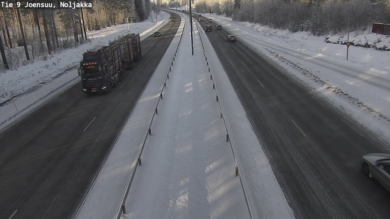 Weather Camera Image Road 9 Joensuu, Noljakka, Joensuu, Pohjois-Karjala