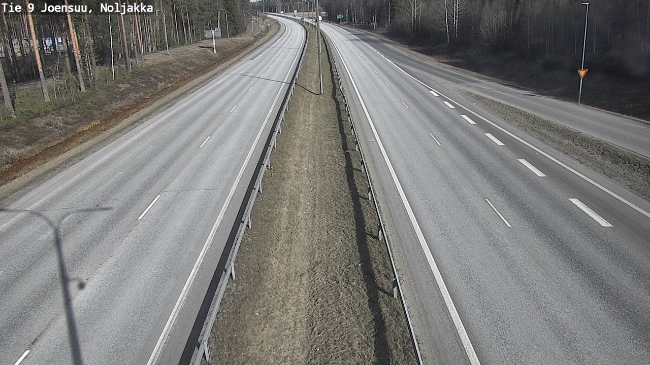 Weather Camera Image Väg 9 Joensuu, Noljakka, Joensuu, Pohjois-Karjala
