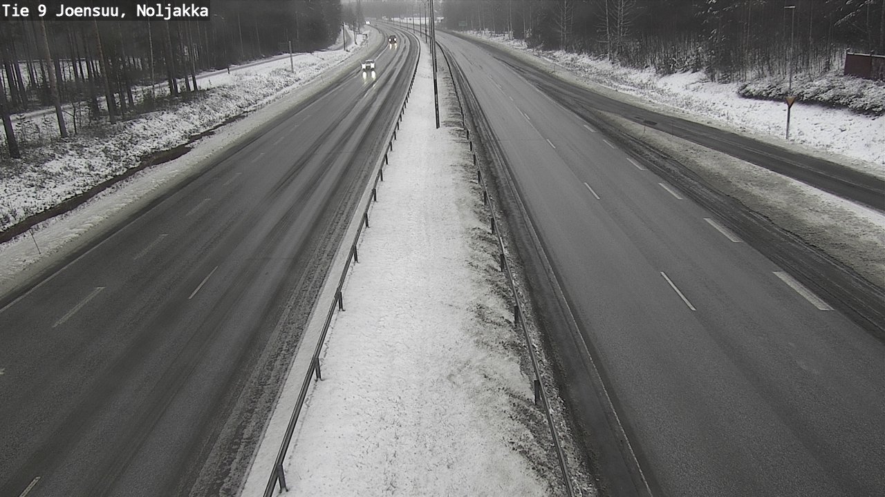 Weather Camera Image Väg 9 Joensuu, Noljakka, Joensuu, Pohjois-Karjala
