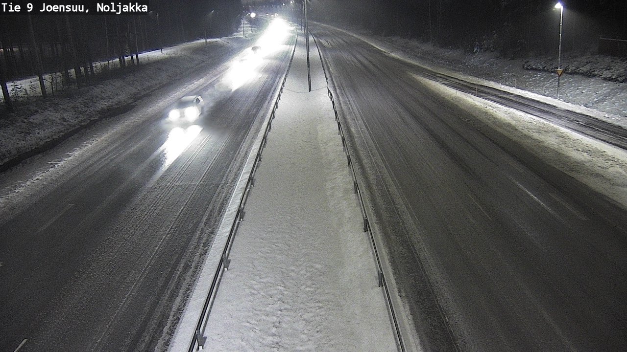 Weather Camera Image Väg 9 Joensuu, Noljakka, Joensuu, Pohjois-Karjala