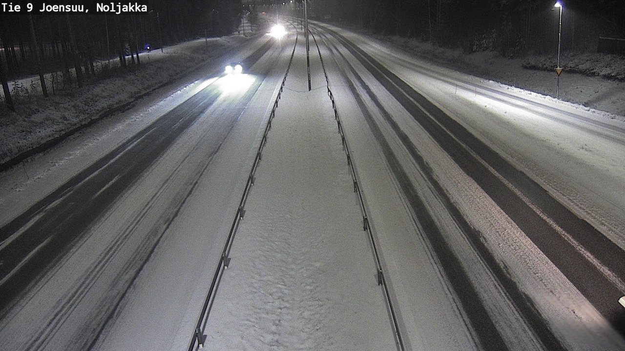 Weather Camera Image Väg 9 Joensuu, Noljakka, Joensuu, Pohjois-Karjala